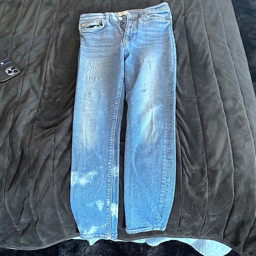 Zara Light Blue Denim Pants